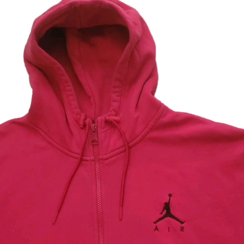 Jordan Hot Pink Full-Zip Hoodie with Black Jumpman